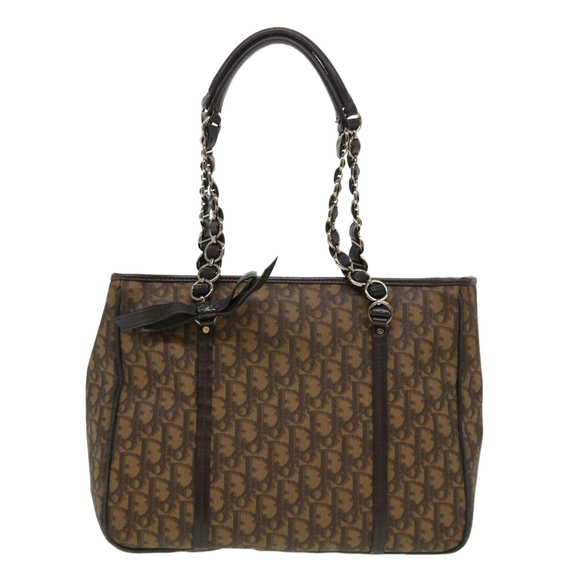 Christian Dior Trotter Canvas Shoulder Bag Brown 02-BO-0076 Auth 39695 - Picture 2 of 16